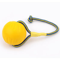 HKM-942931 EVA Floating Pet Dog Training Ball Puppy Bite Resistant Ball With Rope Pet Training Ball Chew Toys For Pet Supplies