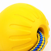 HKM-942931 EVA Floating Pet Dog Training Ball Puppy Bite Resistant Ball With Rope Pet Training Ball Chew Toys For Pet Supplies