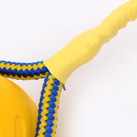 HKM-942931 EVA Floating Pet Dog Training Ball Puppy Bite Resistant Ball With Rope Pet Training Ball Chew Toys For Pet Supplies