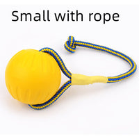 HKM-942931 EVA Floating Pet Dog Training Ball Puppy Bite Resistant Ball With Rope Pet Training Ball Chew Toys For Pet Supplies