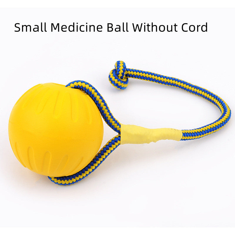 HKM-942931 EVA Floating Pet Dog Training Ball Puppy Bite Resistant Ball With Rope Pet Training Ball Chew Toys For Pet Supplies