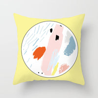 HKM-942995 Geometric Abstract Peachskin Decorative Pillowcase - 45x45cm for Home Decor
