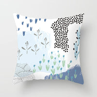 HKM-942995 Geometric Abstract Peachskin Decorative Pillowcase - 45x45cm for Home Decor