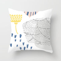 HKM-942995 Geometric Abstract Peachskin Decorative Pillowcase - 45x45cm for Home Decor