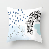 HKM-942995 Geometric Abstract Peachskin Decorative Pillowcase - 45x45cm for Home Decor