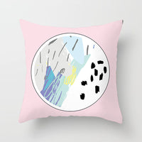 HKM-942995 Geometric Abstract Peachskin Decorative Pillowcase - 45x45cm for Home Decor