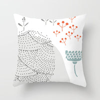 HKM-942995 Geometric Abstract Peachskin Decorative Pillowcase - 45x45cm for Home Decor
