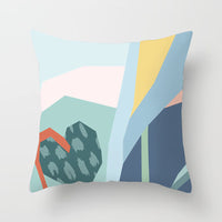 HKM-942995 Geometric Abstract Peachskin Decorative Pillowcase - 45x45cm for Home Decor