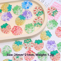 HKM-942995 Handmade Cartoon Transparent Buttons in Various Fun Designs - DIY Resin Accessories