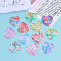 HKM-942995 Handmade Cartoon Transparent Buttons in Various Fun Designs - DIY Resin Accessories