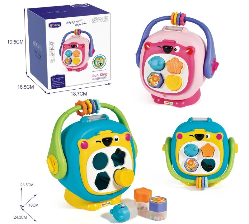 Educational Montessori Matching Puzzle Block Toy for Toddlers, Sensory Learning Toy, Ages 0-7