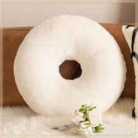 HKM-943123 Mint Green Textile Knitting Cushion Cover with Tassels - Modern Round Pillow for Living Room or Bedroom