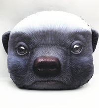 HKM-943443 Funny Animal Head Pillow - Yellow Dog, Black Dog, Husky Designs, Large & Small Sizes Available