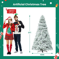 HKM-943443 Pre-Lit Hinged Artificial Christmas Tree with 347 Branch Tips and 120 Warm White Lights, Available in Multiple Sizes