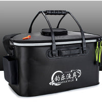 HKM-943507 Thickened EVA Folding Fishing Bucket - Available in 40L, 45L, 50L, Colors: Grey, Blue, Green, Black