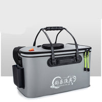 HKM-943507 Thickened EVA Folding Fishing Bucket - Available in 40L, 45L, 50L, Colors: Grey, Blue, Green, Black