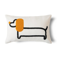 HKM-943635 Modern Minimalist Dog Pillow Cover - Cute Prints for Kids and Home, Available in Various Sizes