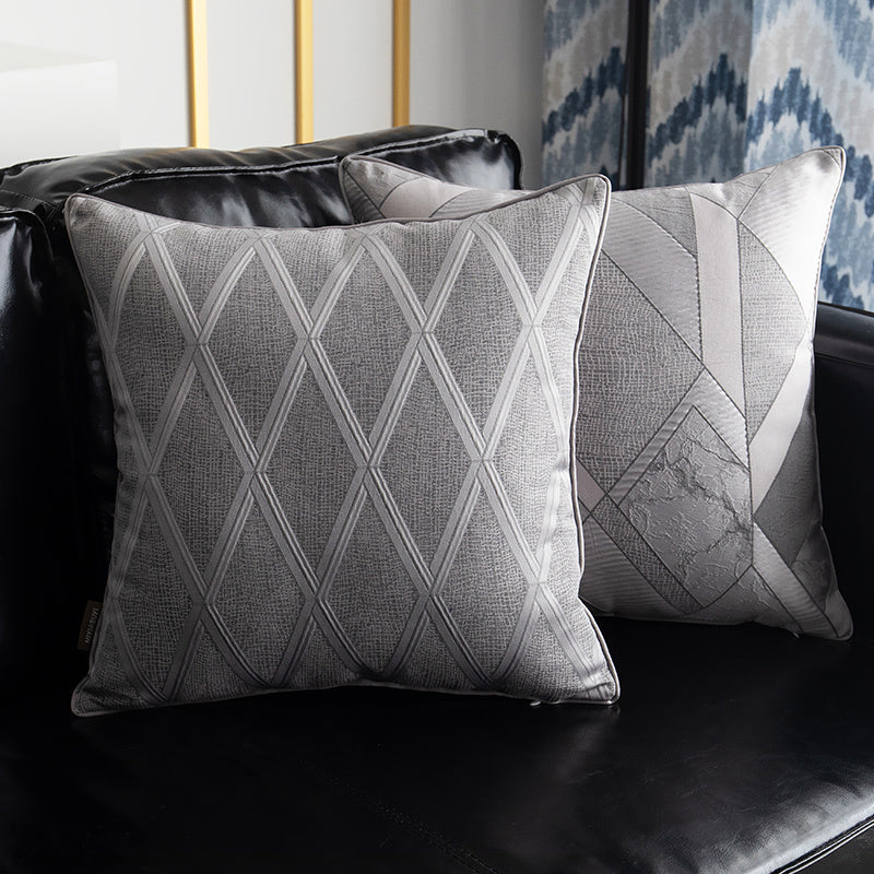 HKM-943699 Geometric Pattern Throw Pillow Cushion in Various Sizes and Designs