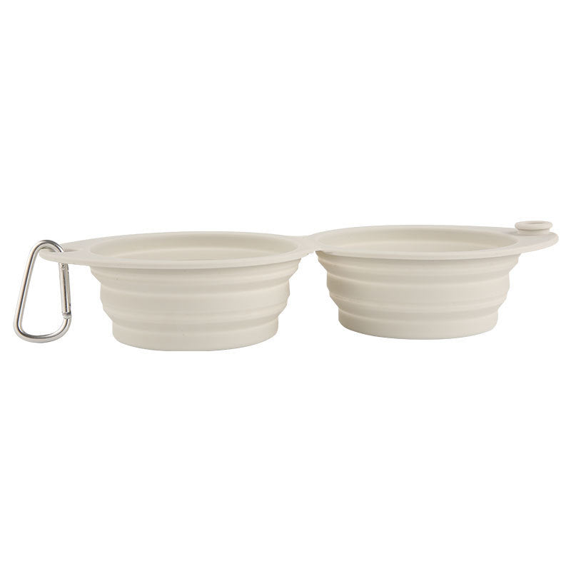 HKM-943827 Silicone Foldable Pet Bowl for Dogs and Cats – Portable Outdoor Feeding, 350ml Capacity