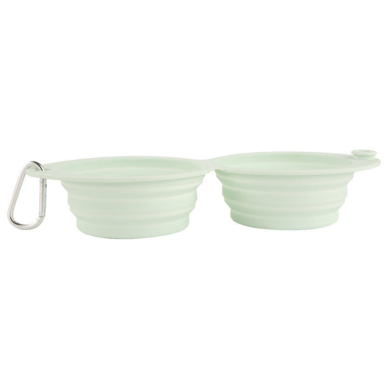 HKM-943827 Silicone Foldable Pet Bowl for Dogs and Cats – Portable Outdoor Feeding, 350ml Capacity