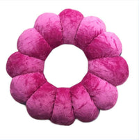 HKM-944147 Cute Donut Neck Lumbar Pillow - Pure Cotton, Foam Particle Filling, Available in Various Colors and Sizes