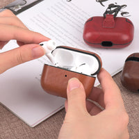 HKM-944211 Wireless Bluetooth Earphone Protector – Compatible with iPhone, Imitation Leather Back Cover, Available in Multiple Colors