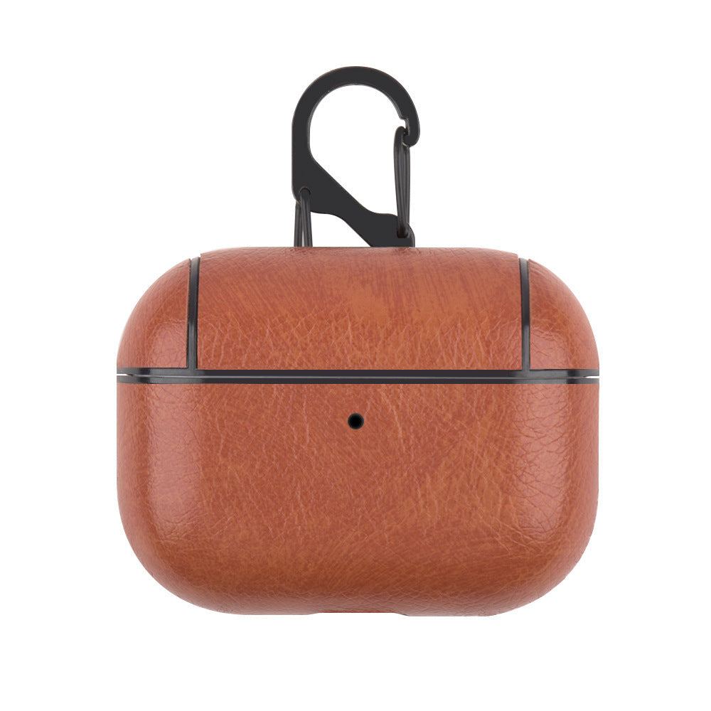 HKM-944211 Wireless Bluetooth Earphone Protector – Compatible with iPhone, Imitation Leather Back Cover, Available in Multiple Colors