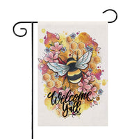 HKM-944275 Decorative Outdoor Garden Flag - Square Polyester Cloth, 30cm x 45cm