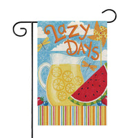 HKM-944275 Decorative Outdoor Garden Flag - Square Polyester Cloth, 30cm x 45cm