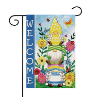 HKM-944275 Decorative Outdoor Garden Flag - Square Polyester Cloth, 30cm x 45cm