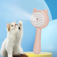 HKM-944403 Rechargeable Multifunctional Cat and Dog Grooming Brush with Mist and Self-Cleaning Features
