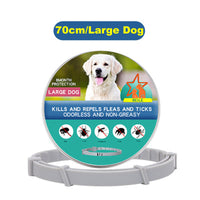 HKM-944467 Flea-Repellent Silicone Collar for Dogs and Cats - Adjustable Size and All-Season Use