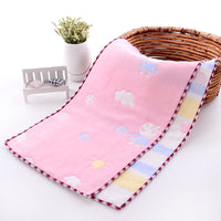 HKM-945043 Children's Cartoon Cotton Towel - Quick-Dry, Combed Yarn, Jacquard Print, Soft & Absorbent