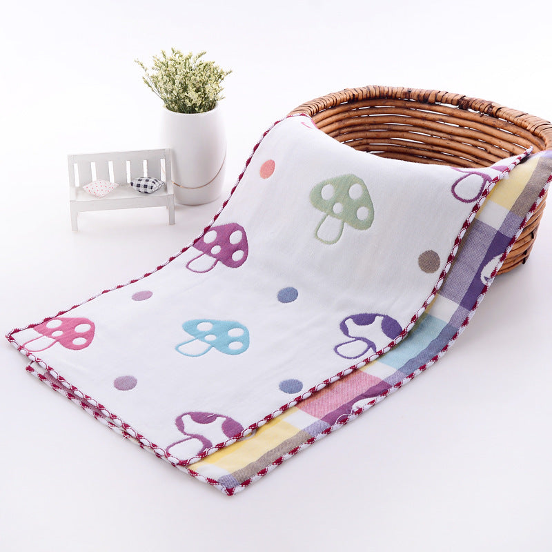 HKM-945043 Children's Cartoon Cotton Towel - Quick-Dry, Combed Yarn, Jacquard Print, Soft & Absorbent