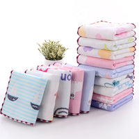 HKM-945043 Children's Cartoon Cotton Towel - Quick-Dry, Combed Yarn, Jacquard Print, Soft & Absorbent