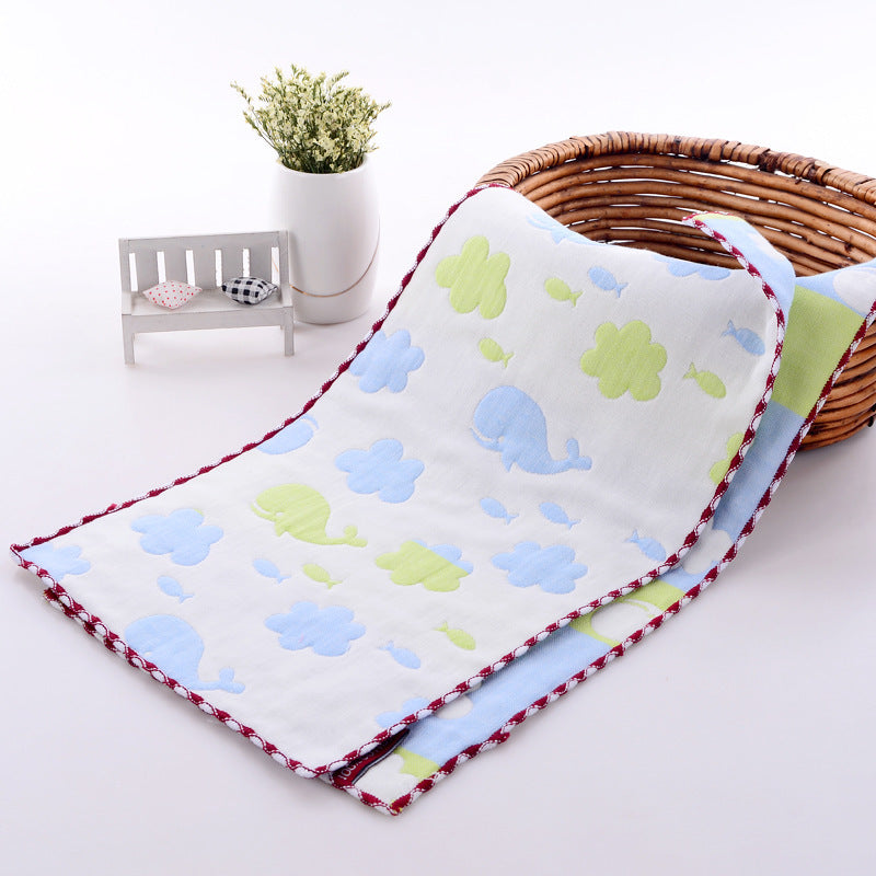 HKM-945043 Children's Cartoon Cotton Towel - Quick-Dry, Combed Yarn, Jacquard Print, Soft & Absorbent
