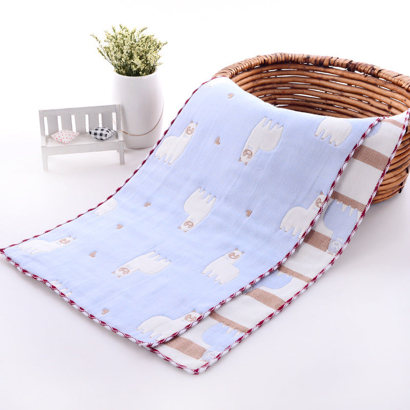 HKM-945043 Children's Cartoon Cotton Towel - Quick-Dry, Combed Yarn, Jacquard Print, Soft & Absorbent