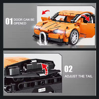 HKM-945107 Building Blocks Racing Car Toy Set with Pull Back Function for Ages 2 and Up