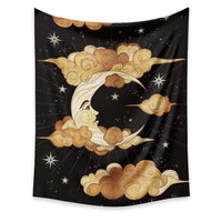 HKM-945171 Moon Tapestry Wall Hanging - Nordic Style Polyester Fiber Decor in Multiple Sizes
