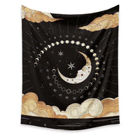 HKM-945171 Moon Tapestry Wall Hanging - Nordic Style Polyester Fiber Decor in Multiple Sizes
