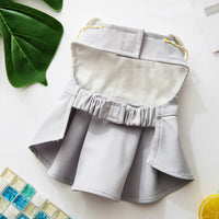 HKM-945235 Cute Small Dog Vest Dress for Bichon, Stylish Skirt Design, Combed Plain Weave Fabric