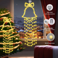 HKM-945235 USB Powered Christmas Bell Hanging Lamp for Tree Decoration