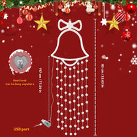 HKM-945235 USB Powered Christmas Bell Hanging Lamp for Tree Decoration
