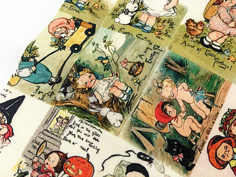 HKM-945299 Cartoon Tomato Soup Print Cotton Fabric for Children’s Clothing and DIY Projects