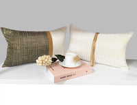 HKM-945299 Pearl White Cotton Tassel Throw Pillow - Modern Decorative Waist Cushion 30x50cm