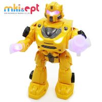 HKM-945427 Educational Light & Sound Robot Toy for Kids Aged 2-4 Years, Battery Operated Interactive Features, Fun Design