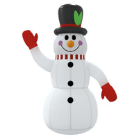HKM-945427 Multicolor Inflatable Snowman Decoration with LED Lights - 120 cm