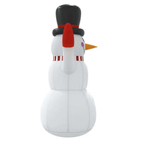 HKM-945427 Multicolor Inflatable Snowman Decoration with LED Lights - 120 cm
