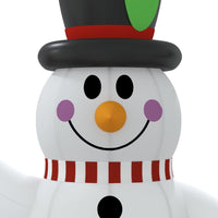 HKM-945427 Multicolor Inflatable Snowman Decoration with LED Lights - 120 cm