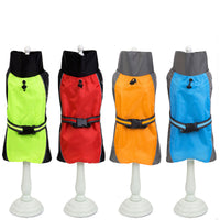 HKM-945491 Big Dog Raincoat for Golden Retrievers and Huskies - Waterproof Polyester in Blue, Red, Orange, Green, Sizes 3XL to 9XL